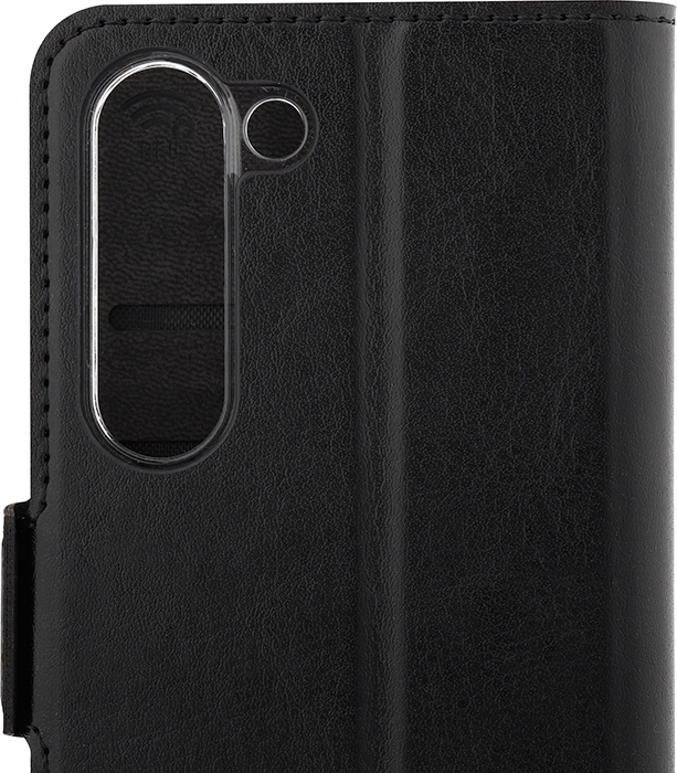 Wave BookCase -suojakotelo, Samsung Galaxy S23, musta