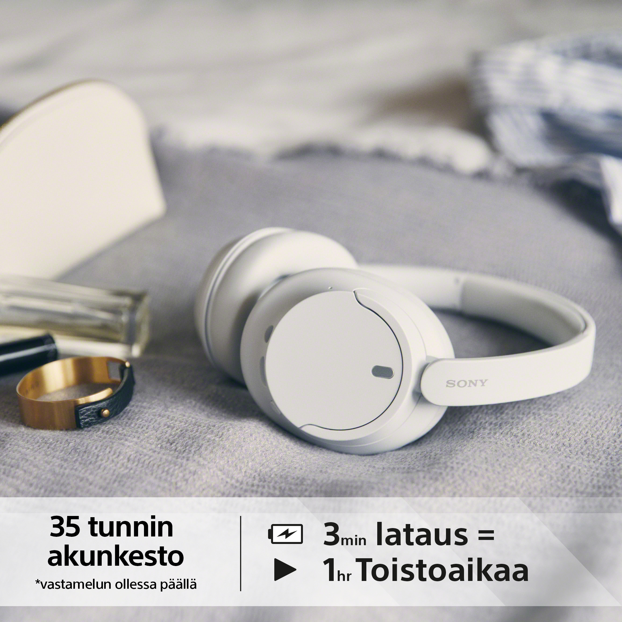 Sony WH-CH720N -vastamelukuulokkeet, valkoinen