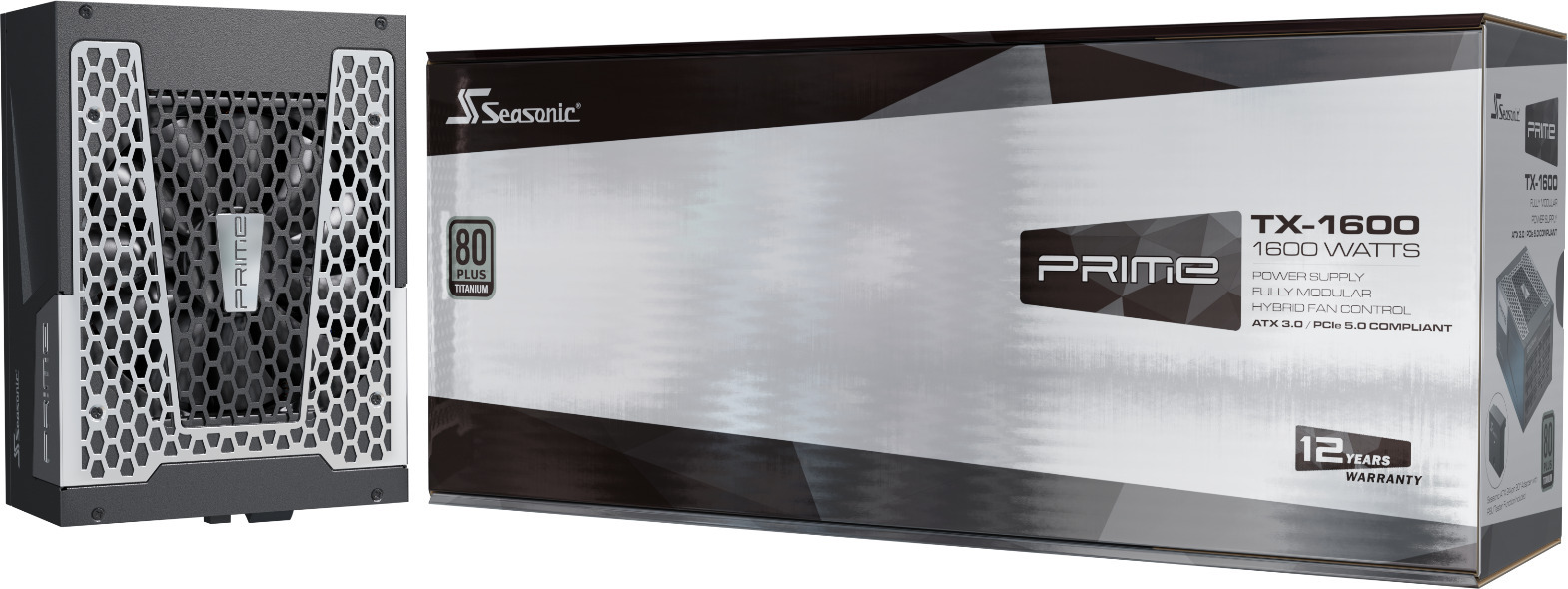Seasonic Prime TX-1600 ATX 3.0 -virtalähde, 1600 W