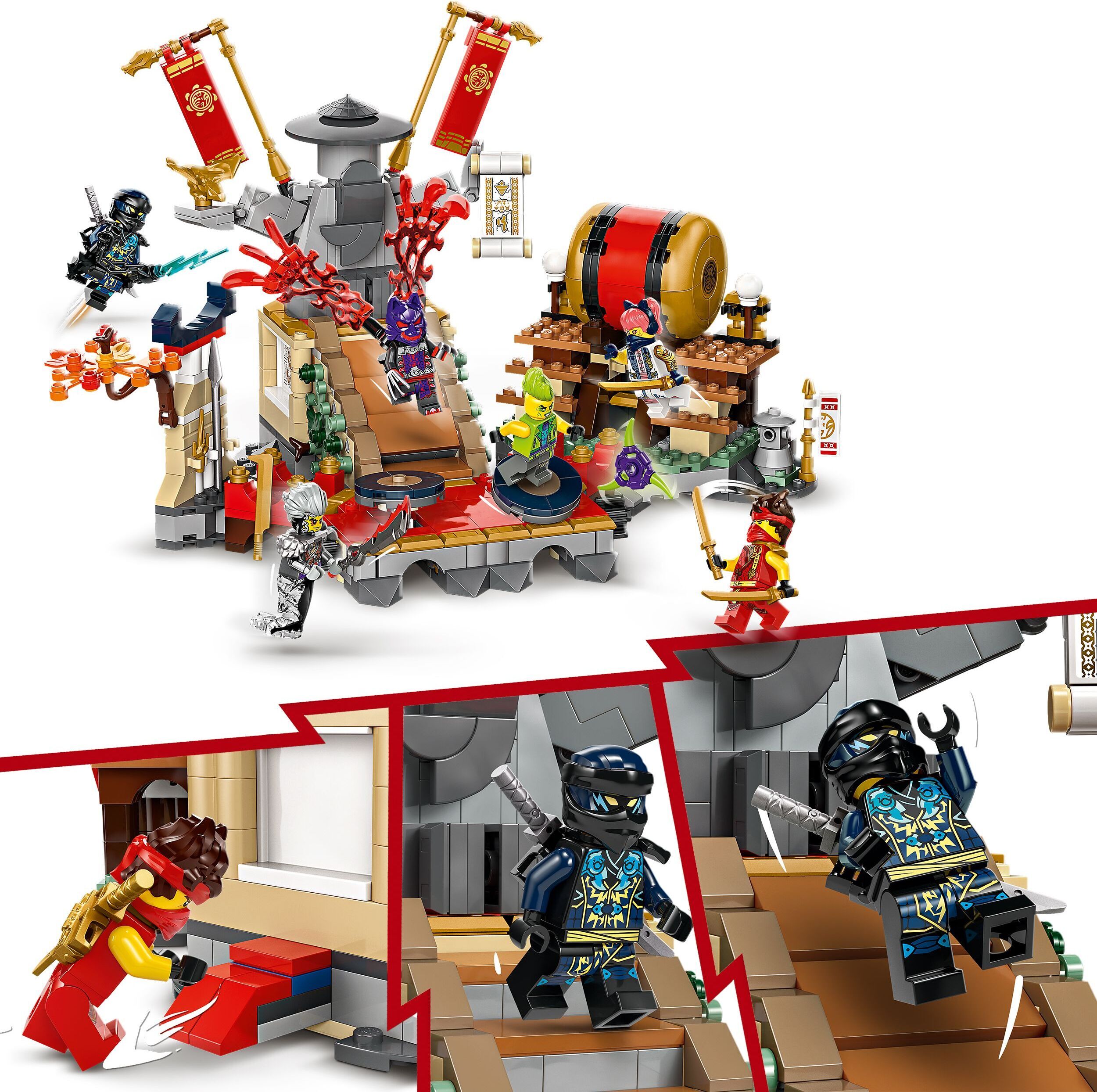 LEGO Ninjago 71818 - Turnajaisten taisteluareena