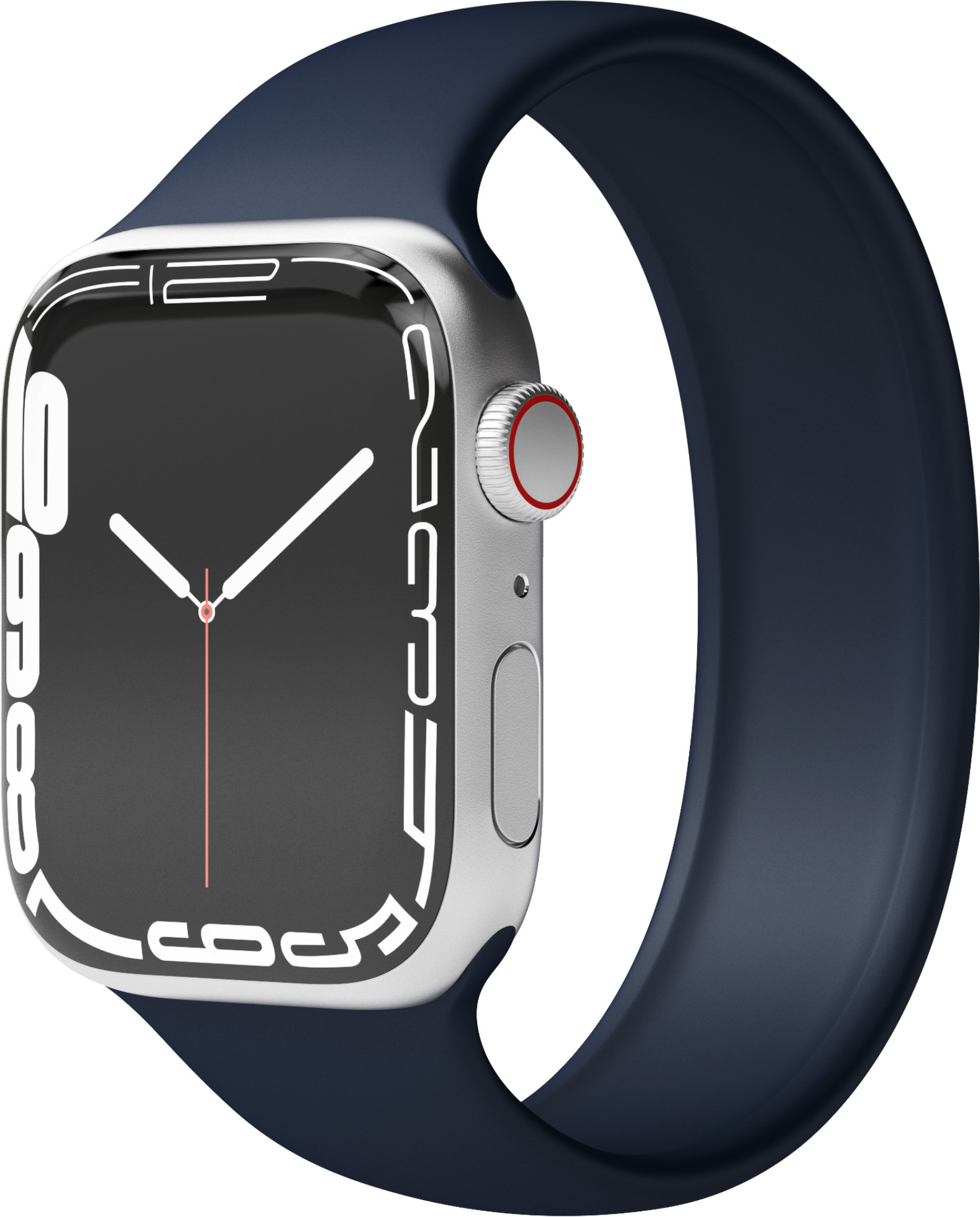 Vonmählen Solo Loop -silikoniranneke, Apple Watch 42 / 44 / 45 / 49, S-koko, musta
