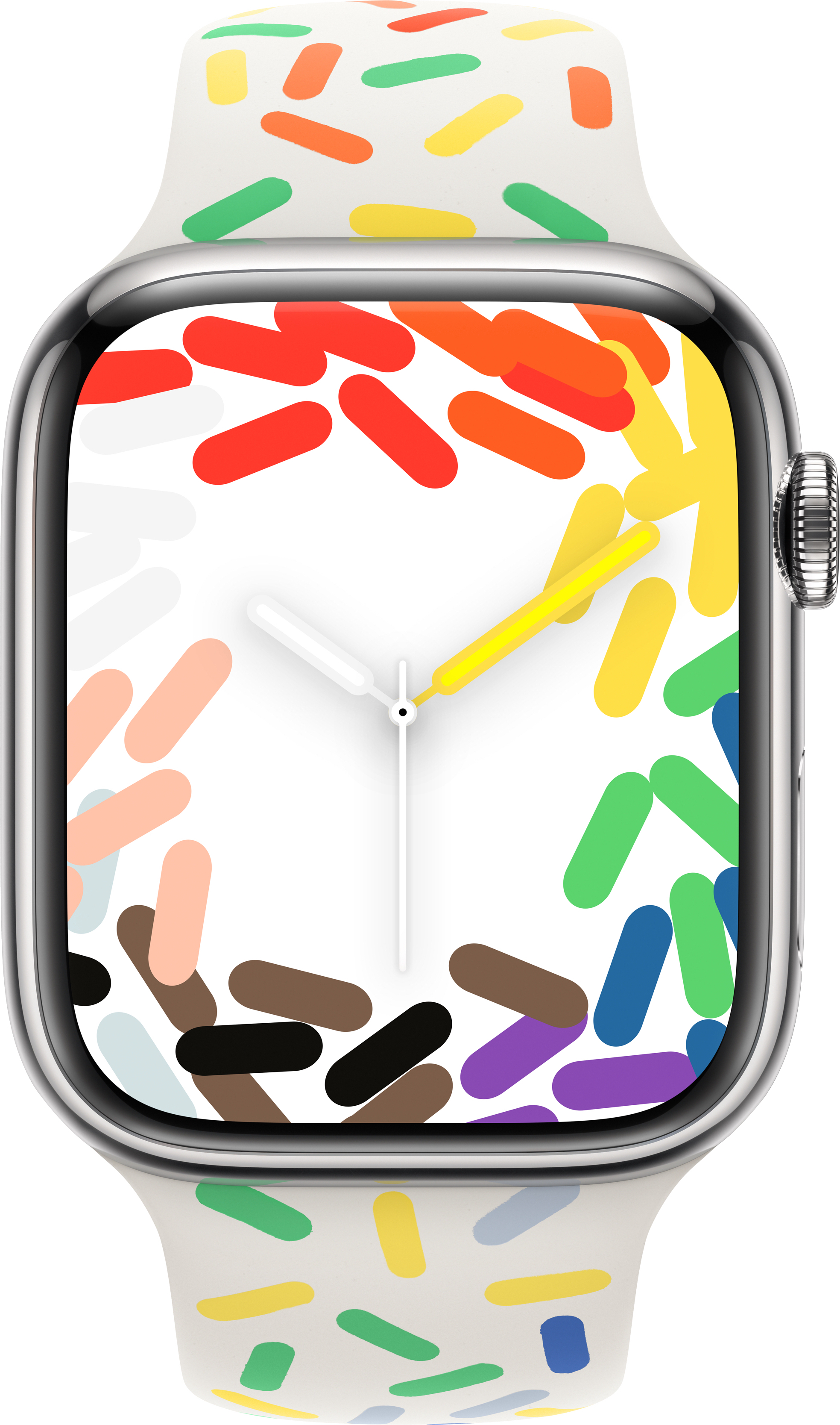Apple Watch 45 mm Pride Edition urheiluranneke, M/L (MUQ43)