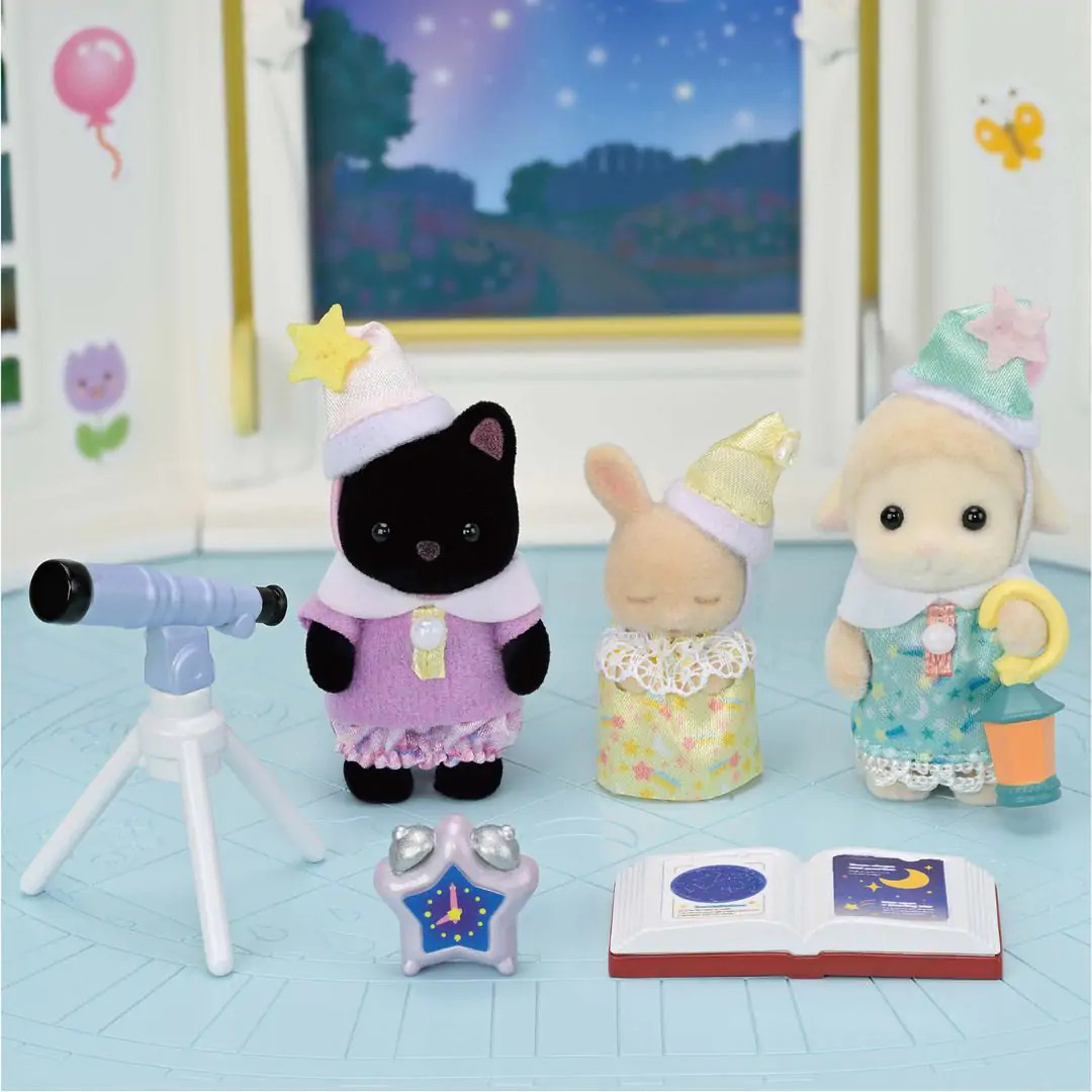 Sylvanian Families - Kolmoset yökylässä