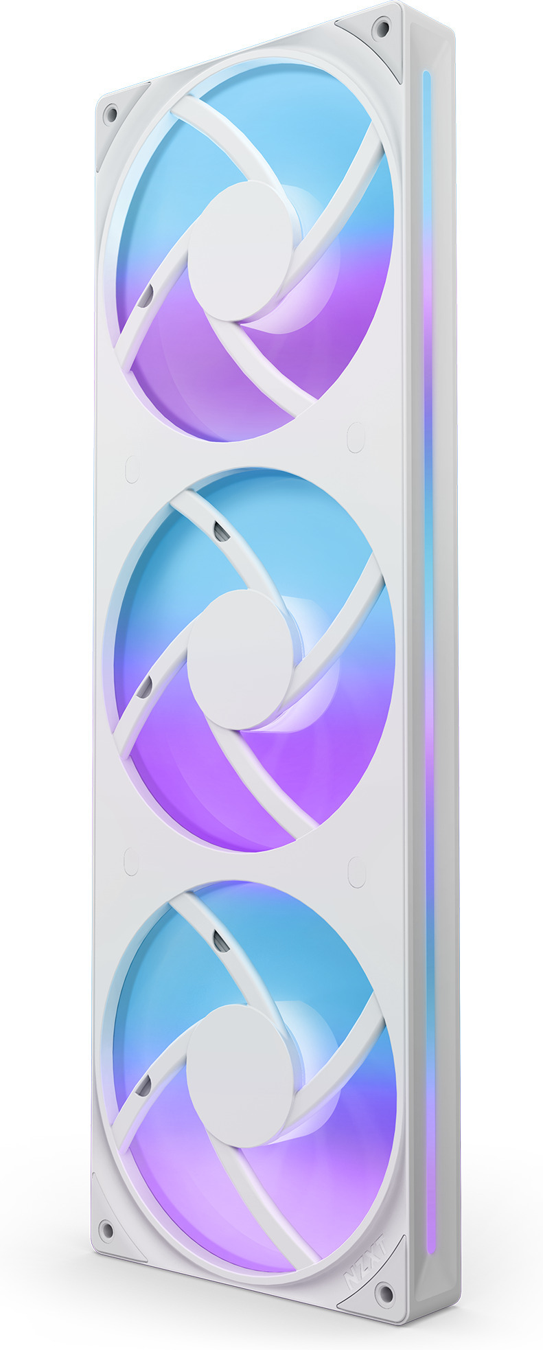 NZXT F280 RGB CORE -tuuletin, 2 * 140 mm, valkoinen