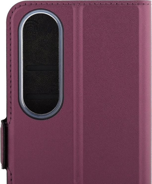 Wave BookCase -suojakuori, OnePlus Nord CE4 Lite, Smoky Sangria