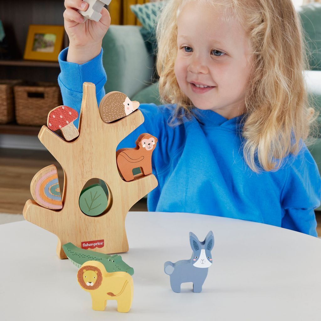 Fisher-Price Puu - puinen pinoamislelu