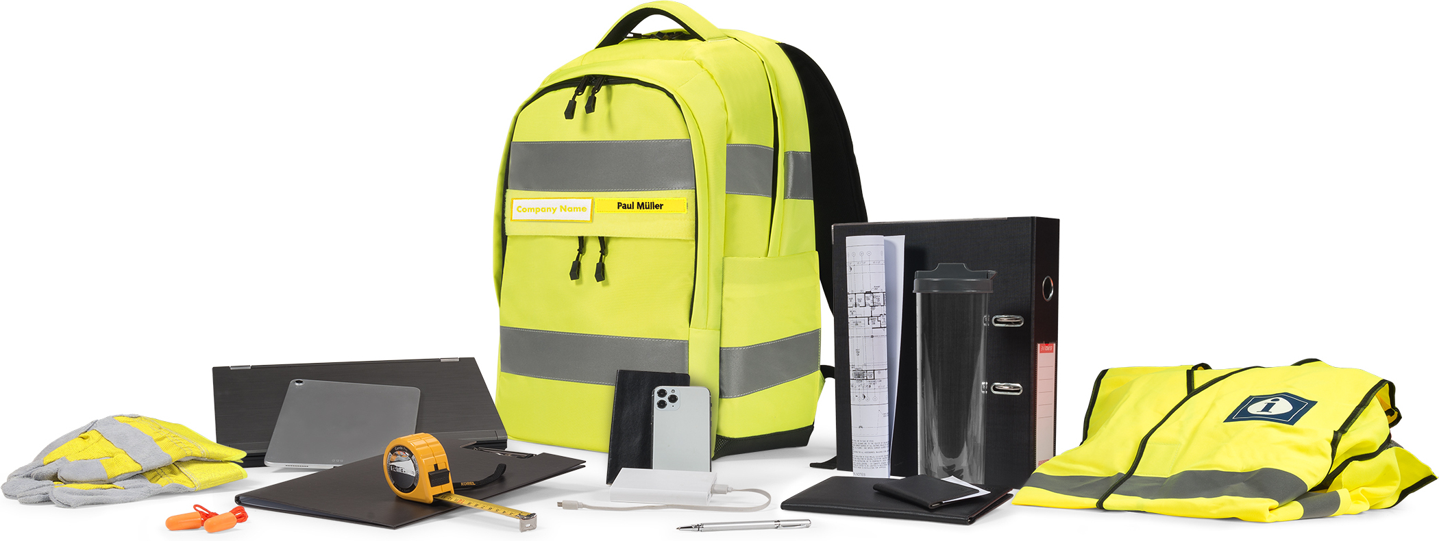 Dicota HI-VIS 25L -reppu, keltainen