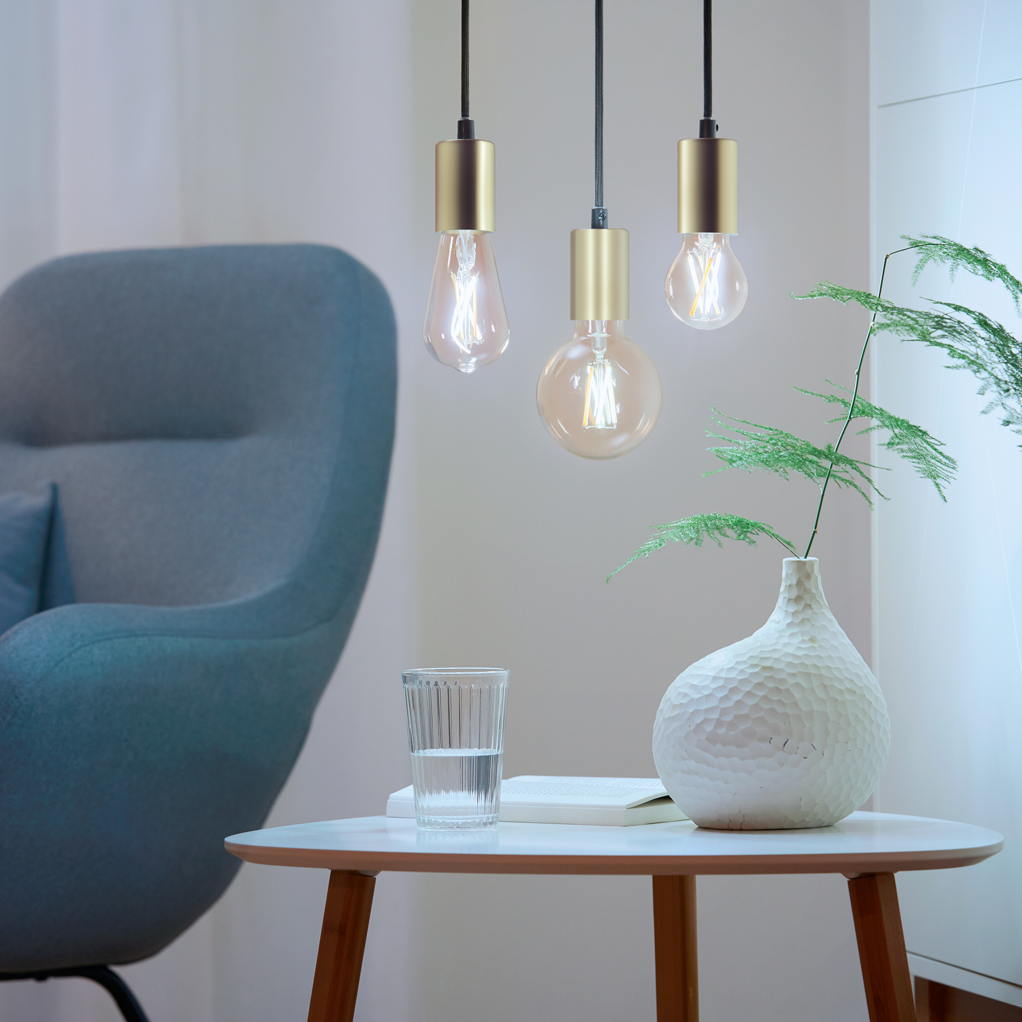 WiZ älylamppu, E27, meripihkan sävyinen lasi - valkoisen valon sävyt, Wi-Fi, 2000-5000 K, 640 lm