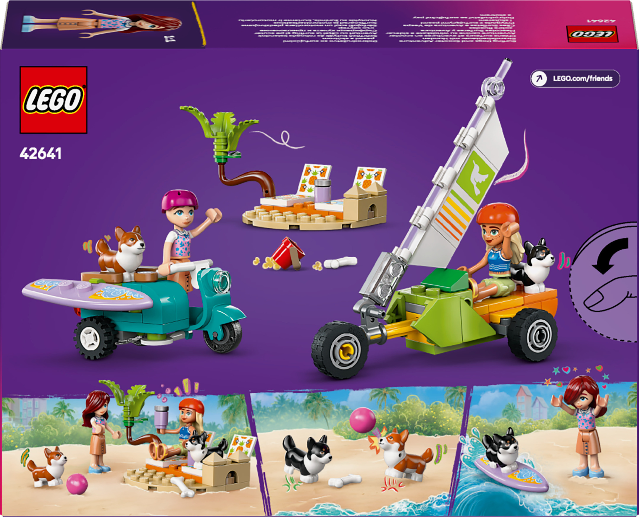 LEGO Friends 42641 – Surffikoirat ja skootteriseikkailu