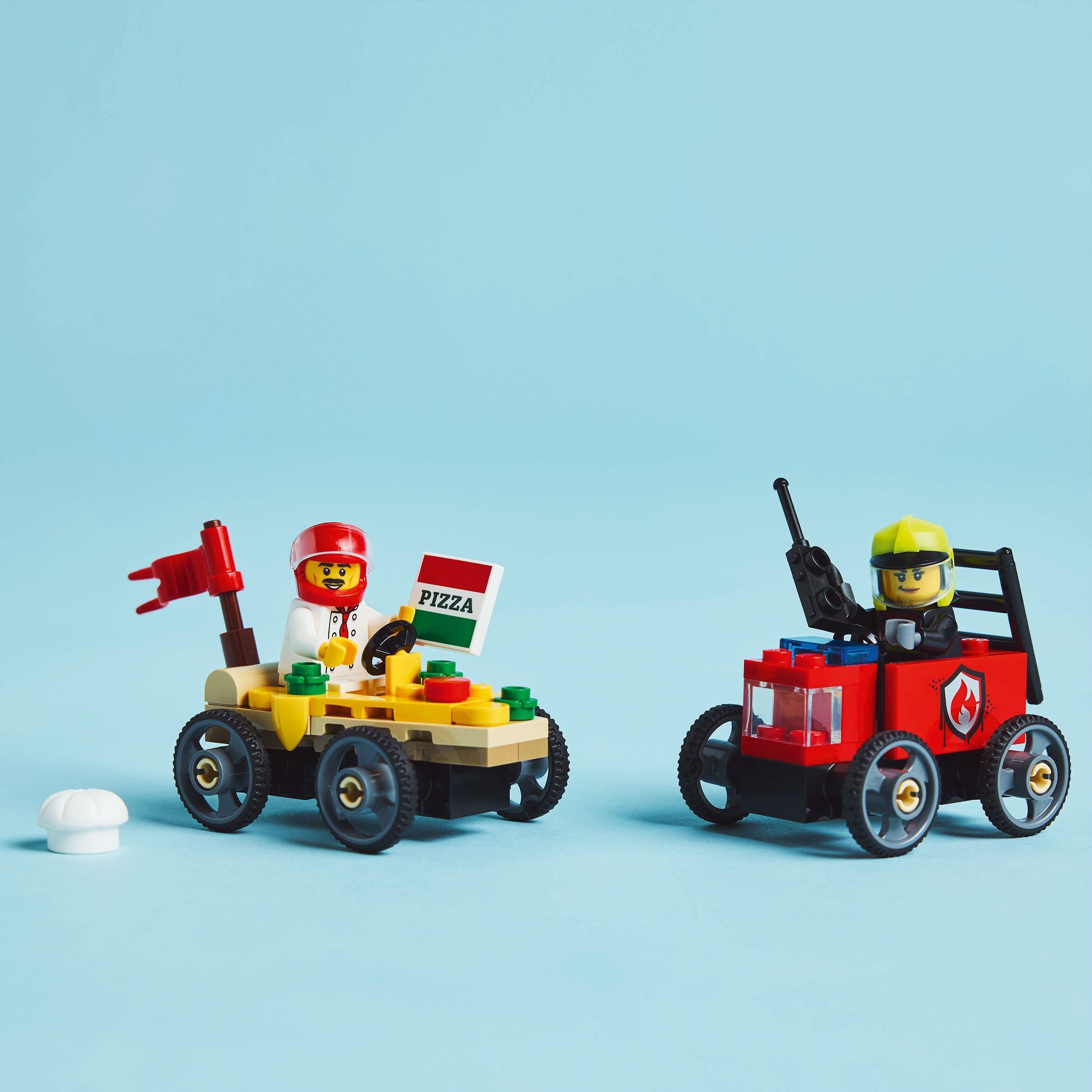 LEGO City 60458 – Pizza-auto vastaan paloauto – kilpa-autopakkaus