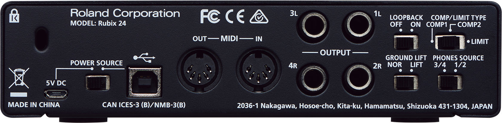 Roland Rubix24 -äänikortti USB-väylään