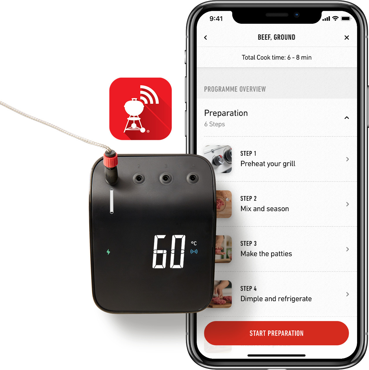 Weber Connect Smart Grilling Hub -paistolämpömittari