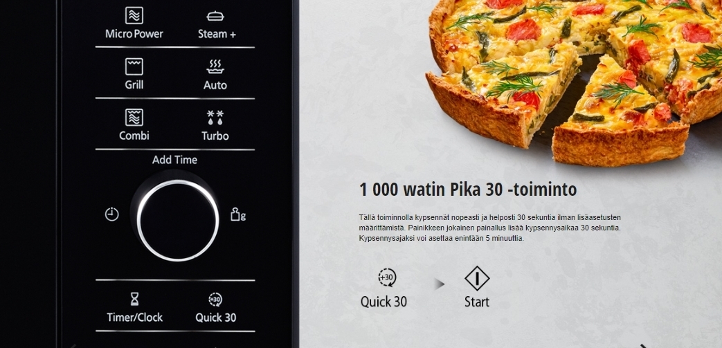 Panasonic NN-GD38HSSUG mikroaaltouuni, teräs