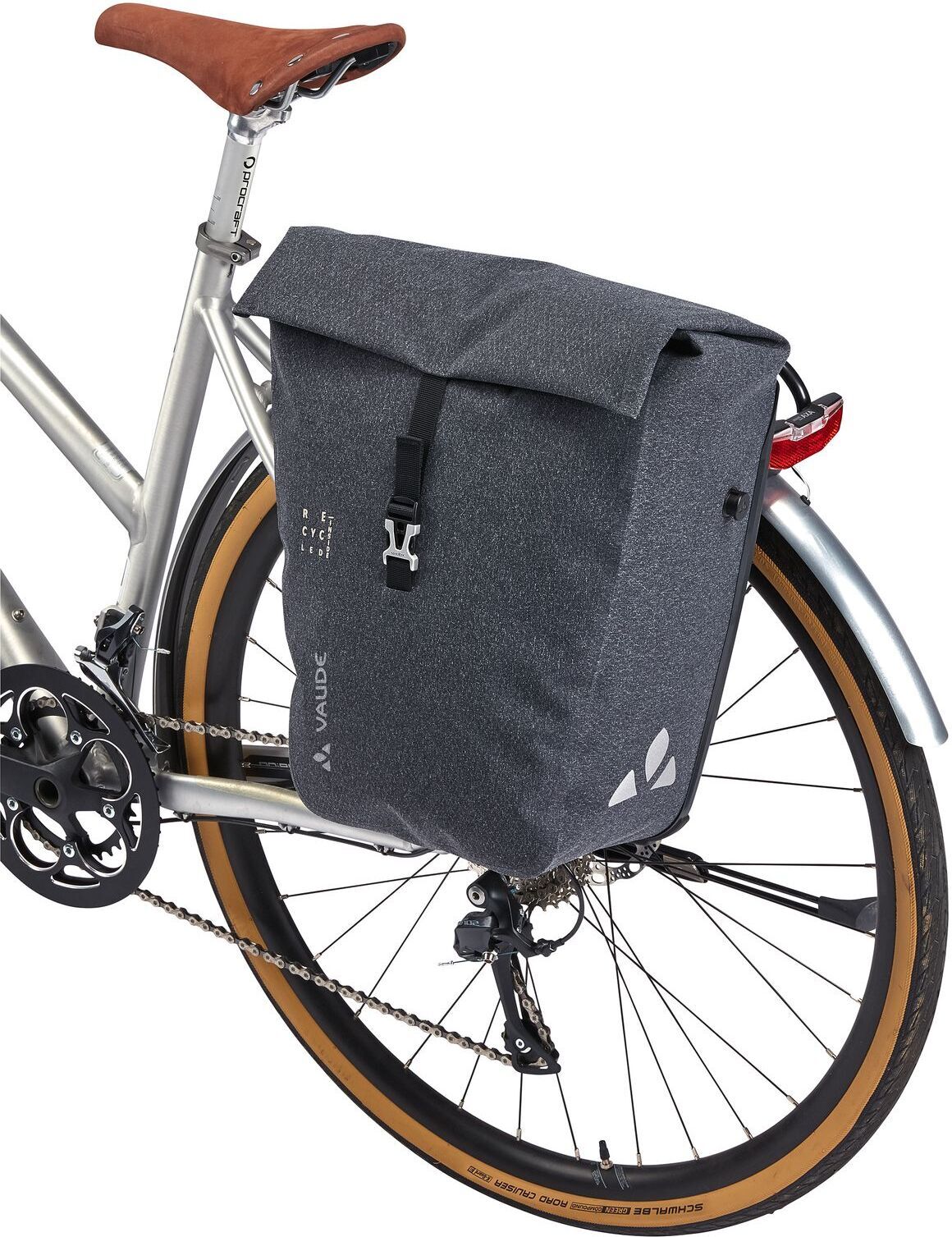 Vaude ReCycle Pro Single -sivulaukku, musta