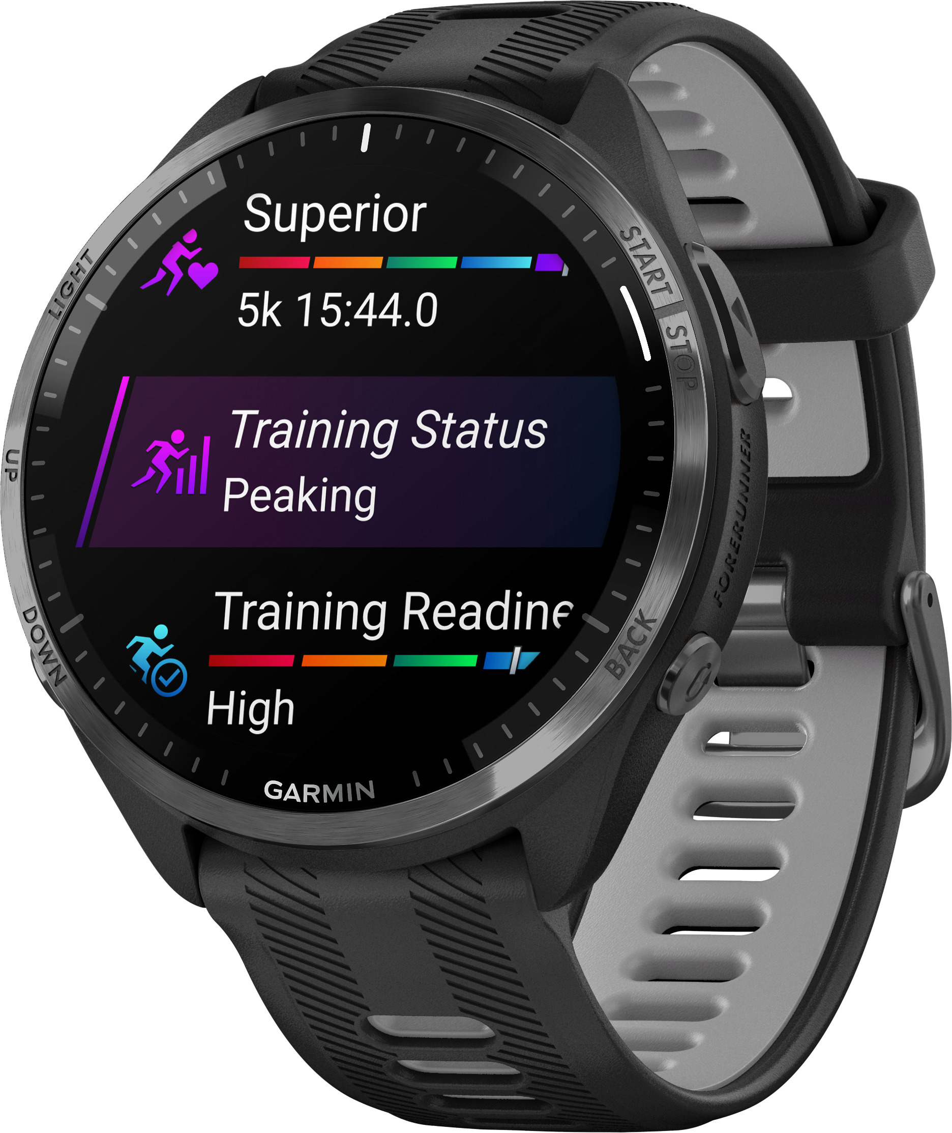 Garmin Forerunner 965 -urheilukello, musta / harmaa