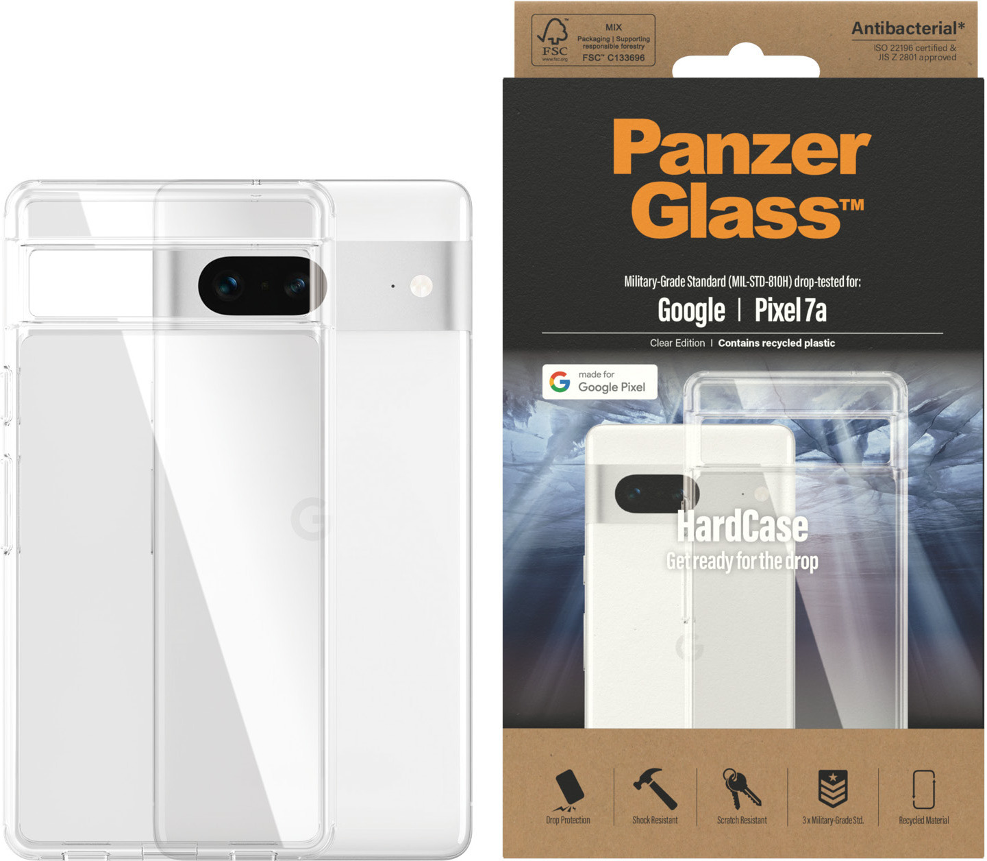 PanzerGlass HardCase -suojakotelo, Google Pixel 7a