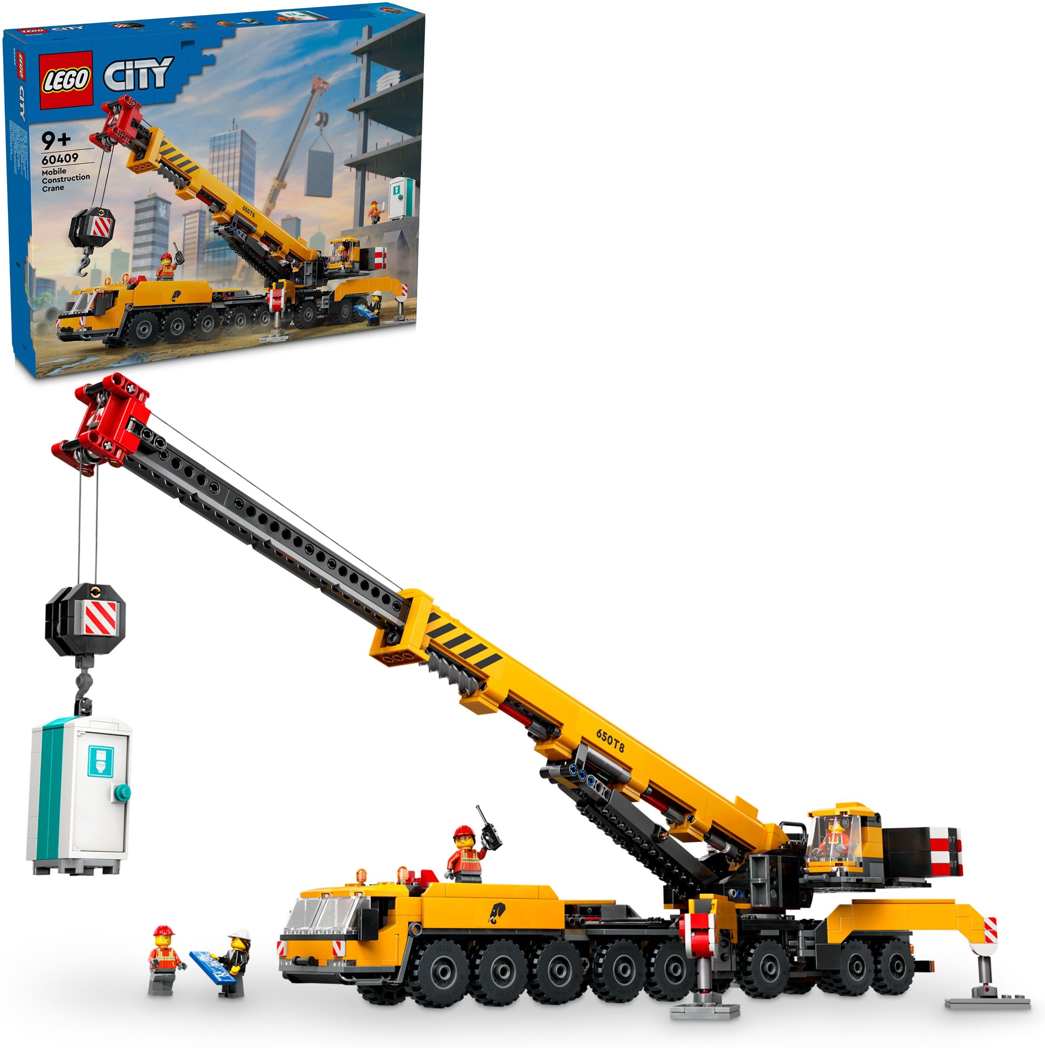 LEGO City Big Vehicles 60409  - Keltainen ajettava rakennusnosturi