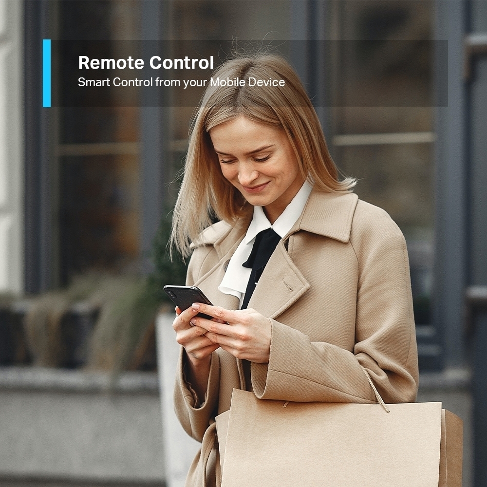 TP-LINK Tapo P110 -etäohjattava pistorasia virrankulutuksen mittauksella, 2 kpl