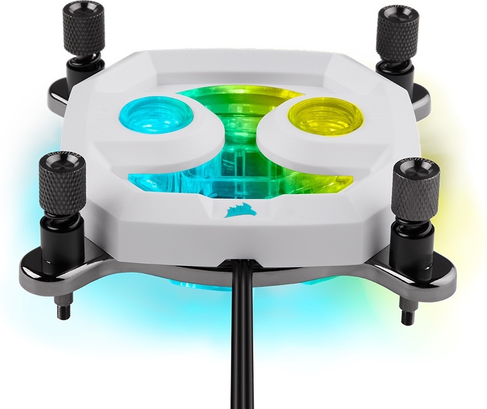 Corsair Hydro X Series XC7 RGB PRO -vesiblokki prosessorille, valkoinen