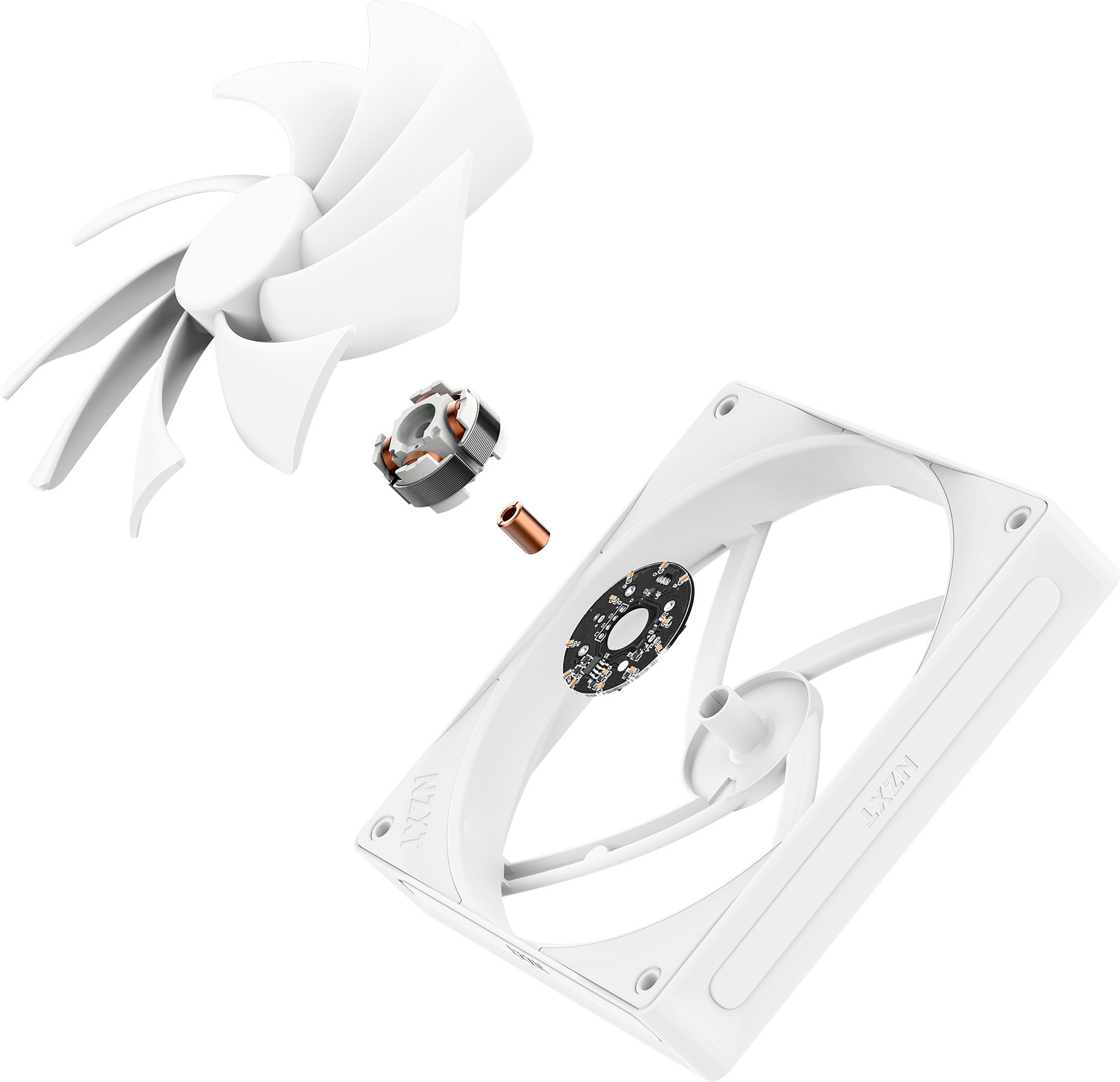 NZXT F120Q -tuuletin, 120 mm, valkoinen