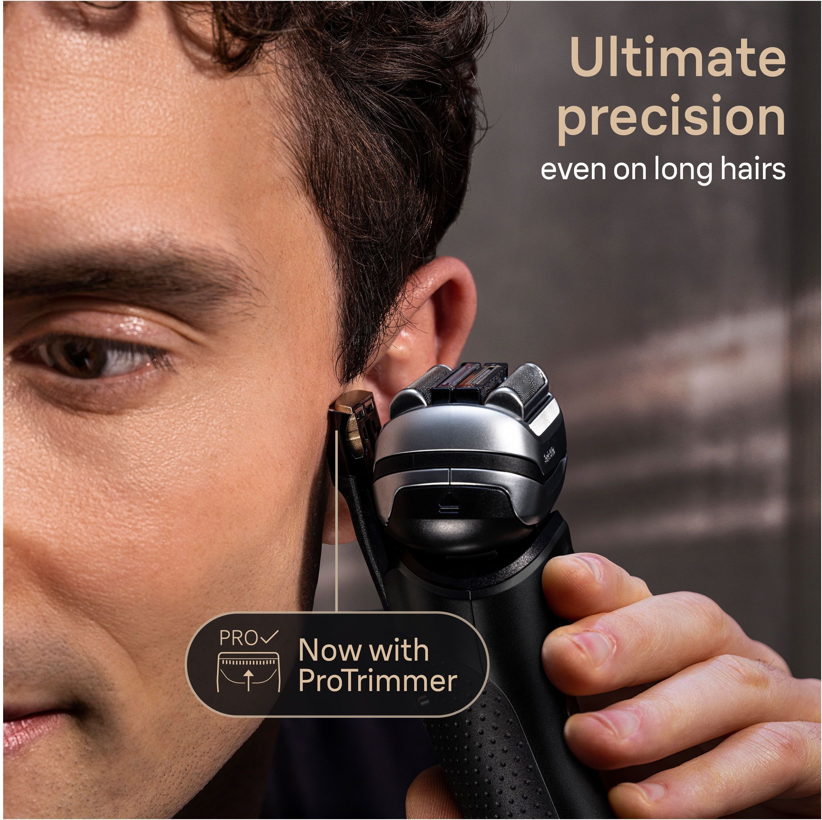Braun Serie 9 PRO+ 9560cc -parranajokone puhdistusasemalla