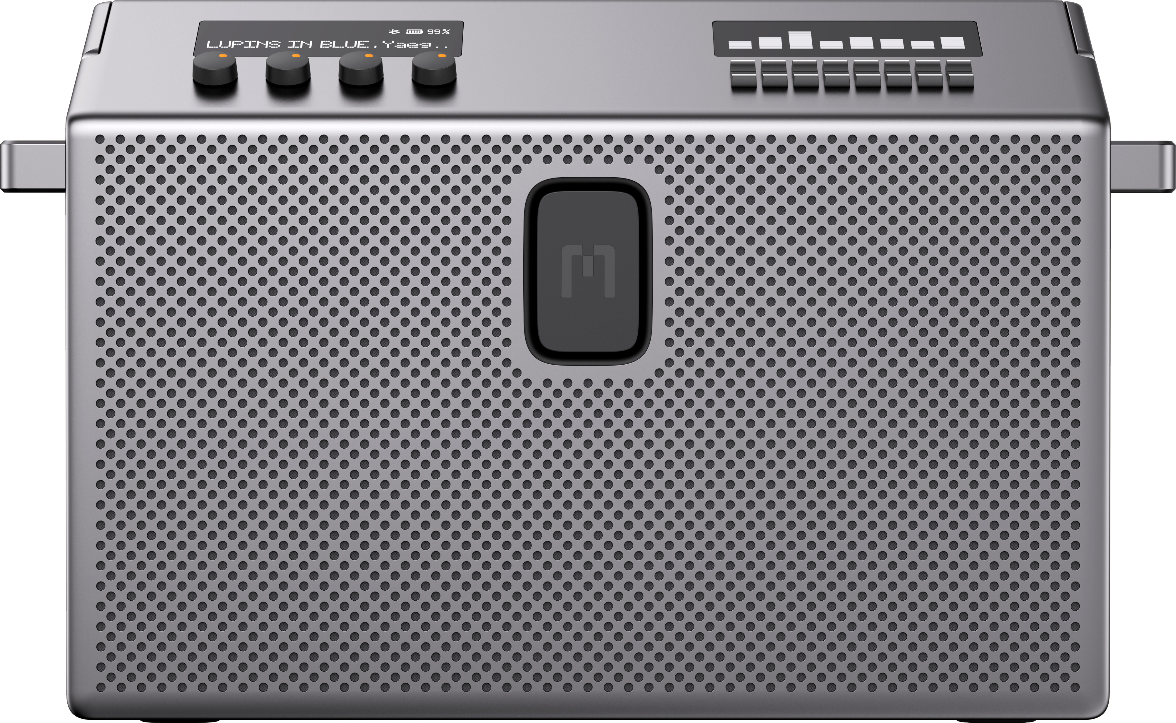 Mondo Speaker -Bluetooth-kaiutin, hopea/musta
