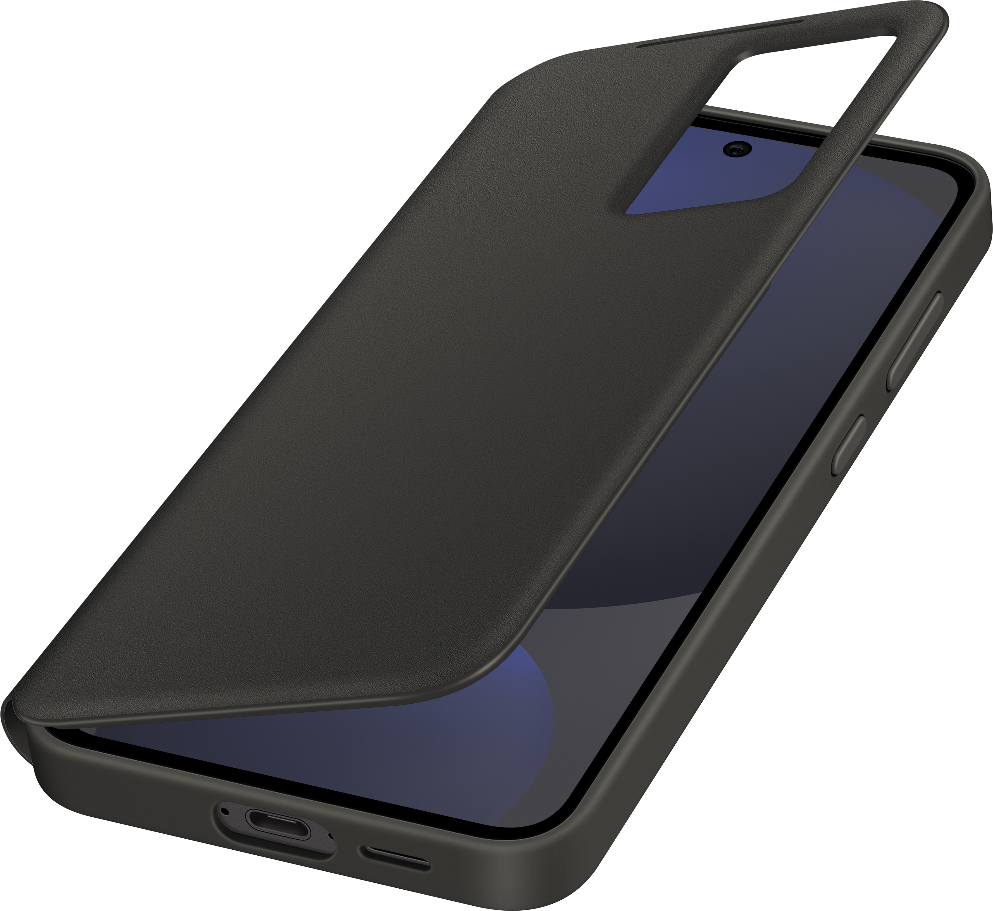 Samsung Galaxy S24 FE Smart View Wallet Case -lompakkokotelo, musta