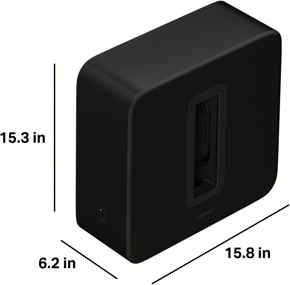 Sonos Sub 4 subwoofer, musta