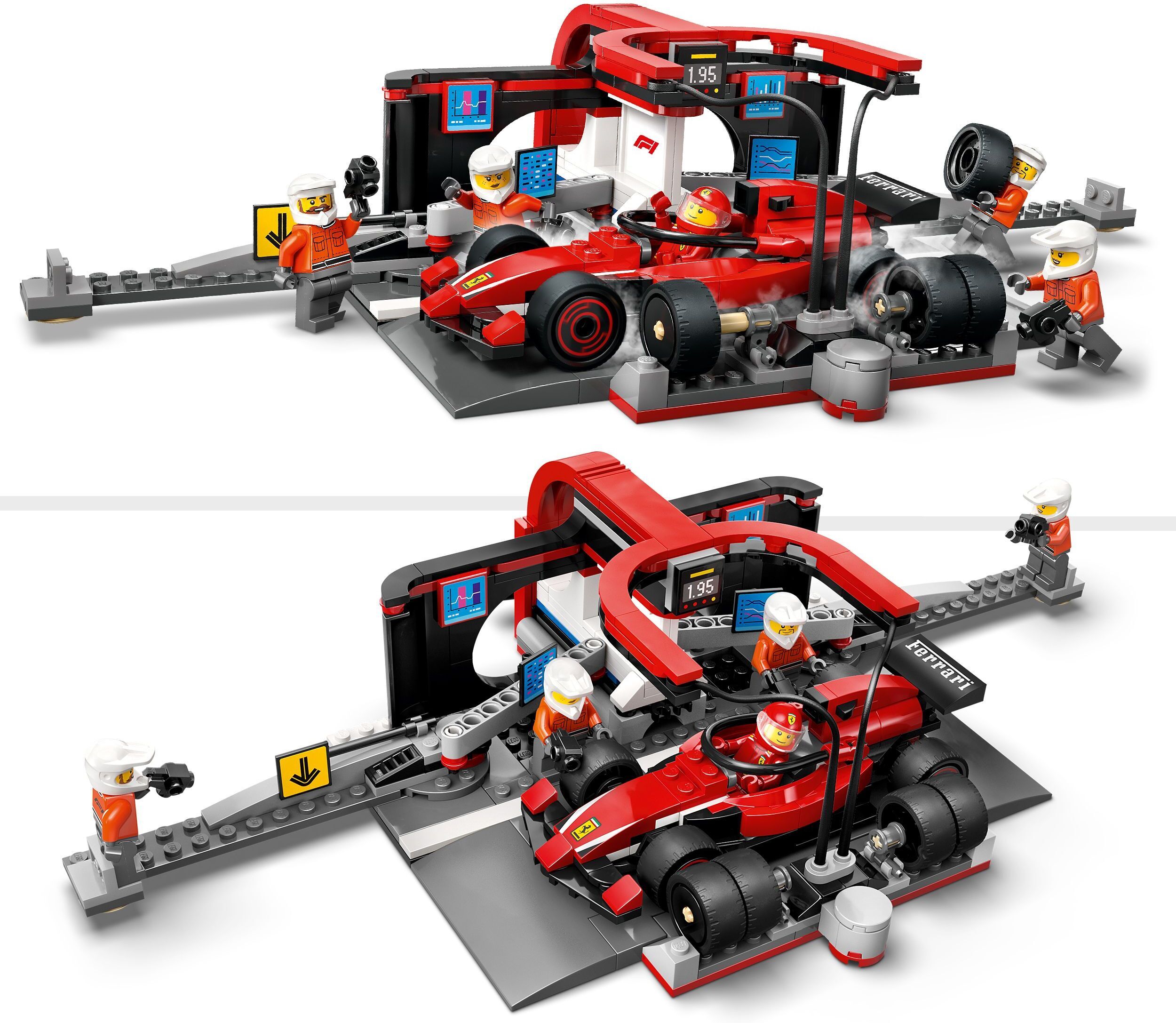LEGO City 60443 – F1-varikkopysähdys ja varikkomiehistö sekä Ferrari-auto