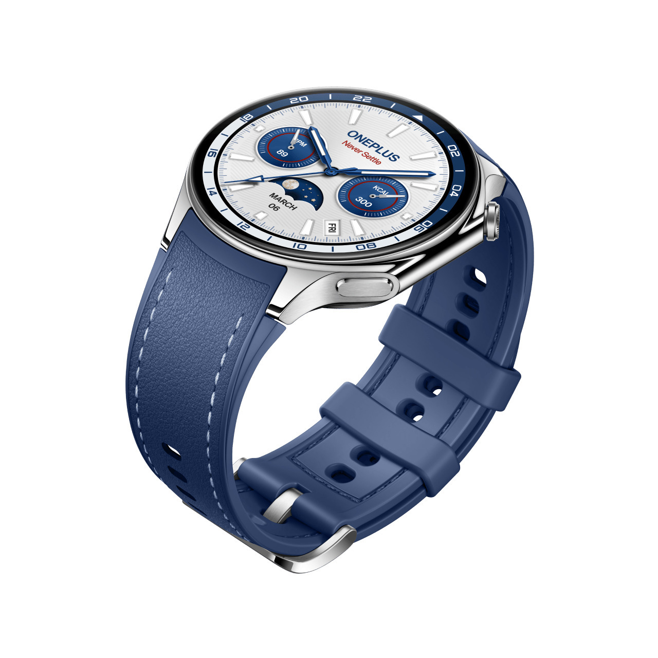 OnePlus Watch 2  -älykello, 47 mm, Nordic Blue