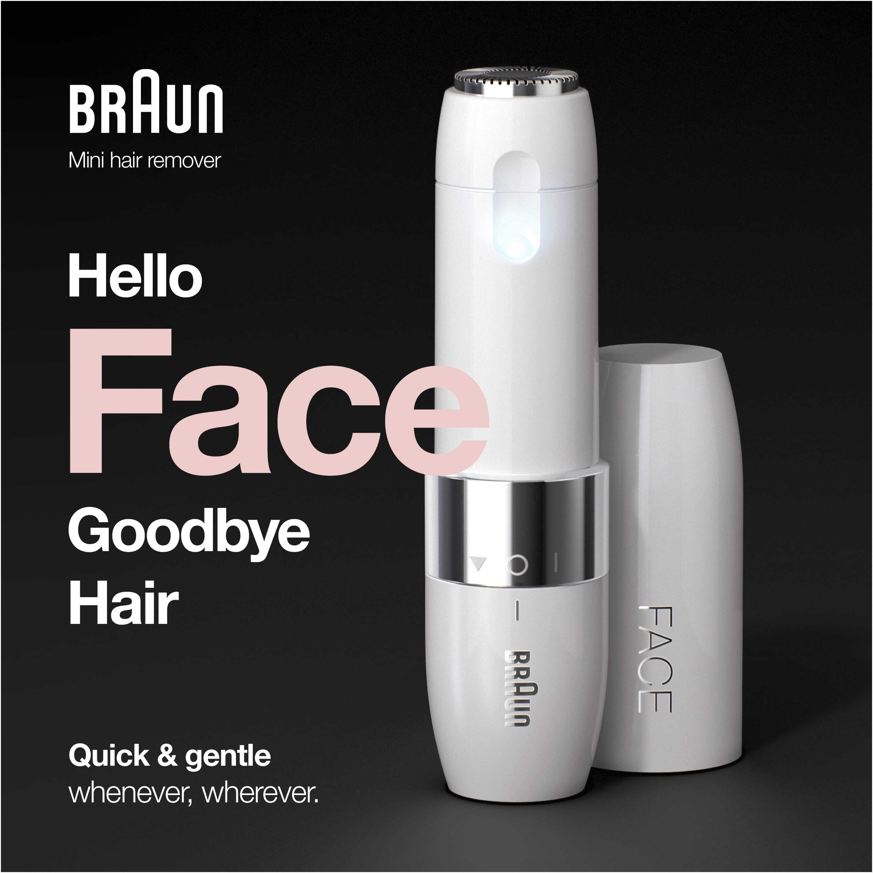 Braun FS1000 Face Mini -ihokarvanpoistaja, valkoinen
