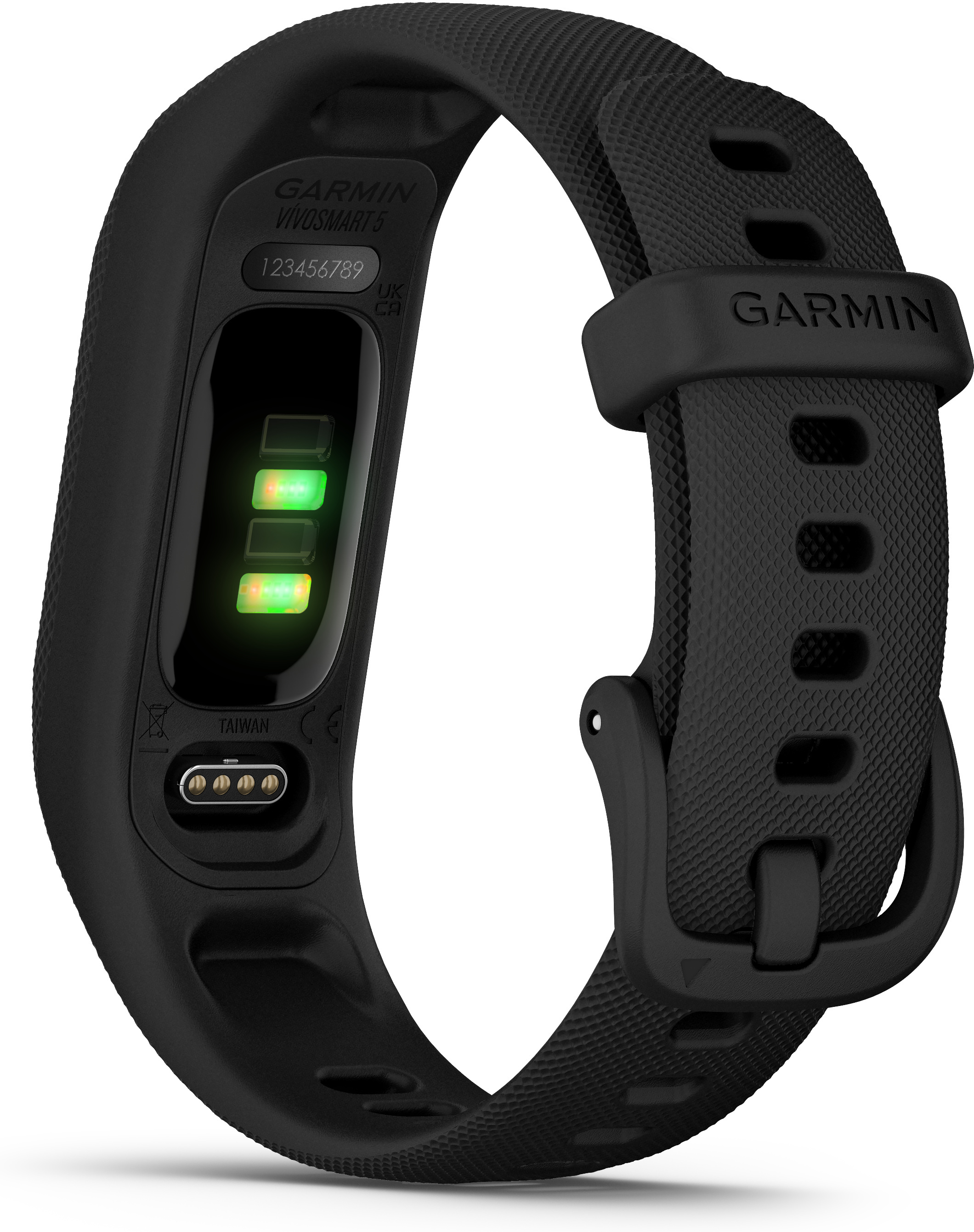 Garmin Vivosmart 5 -aktiivisuusranneke, musta, L-koko