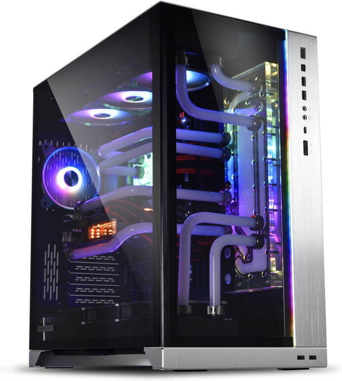 Lian Li O11 Dynamic XL ROG Certified E-ATX-kotelo ikkunalla, hopea