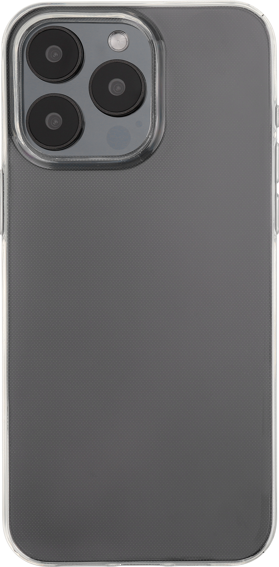 FoneKit silikonisuoja, iPhone 15 Pro Max, läpinäkyvä