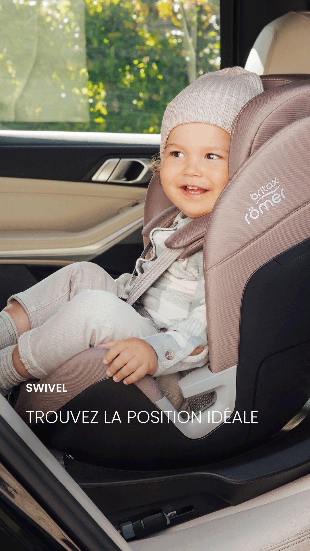 BRITAX RÖMER SWIVEL -turvaistuin, 40 cm - 125 cm, Space Black