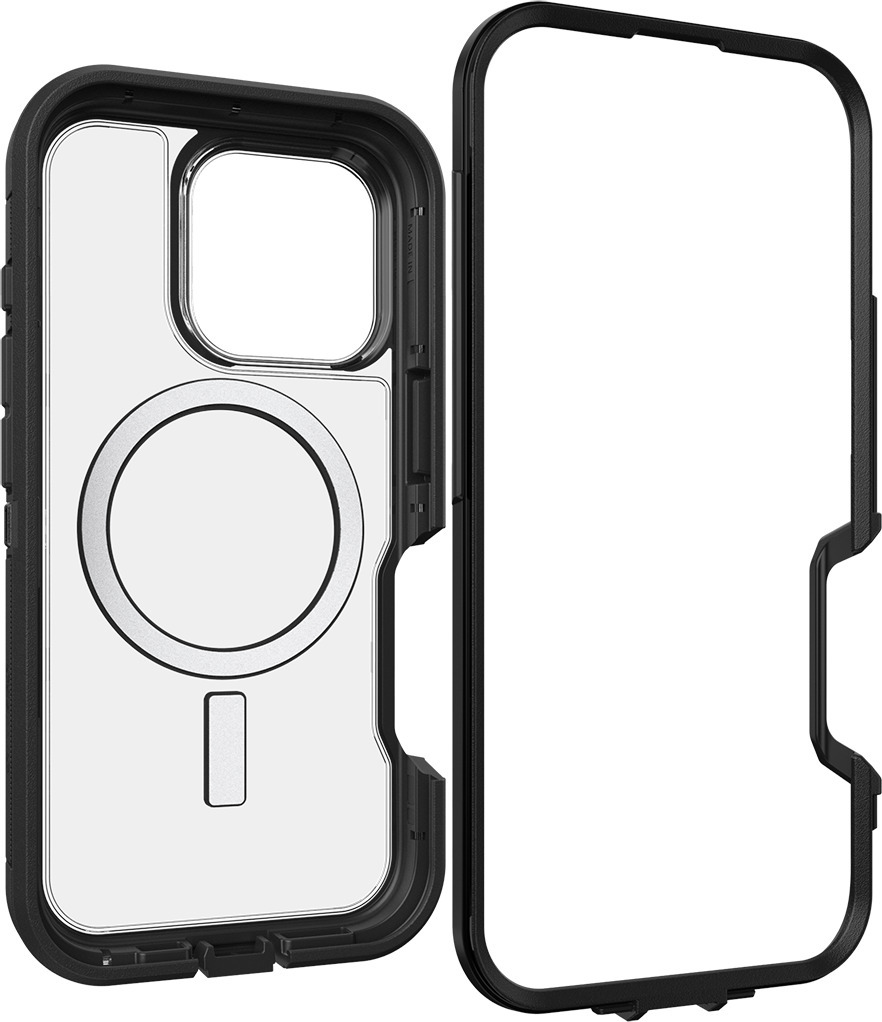 Otterbox Defender XT -suojakuori, iPhone 16 Pro, musta / kirkas