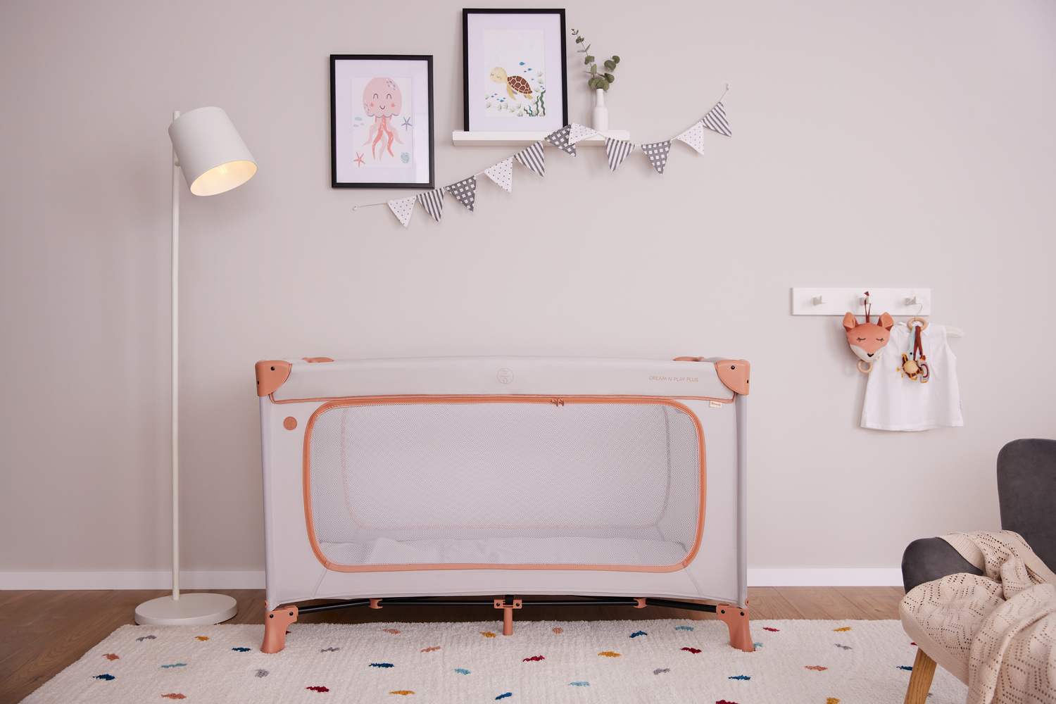 Hauck Sleep N Play Go Plus matkasänky, Dusty Blue