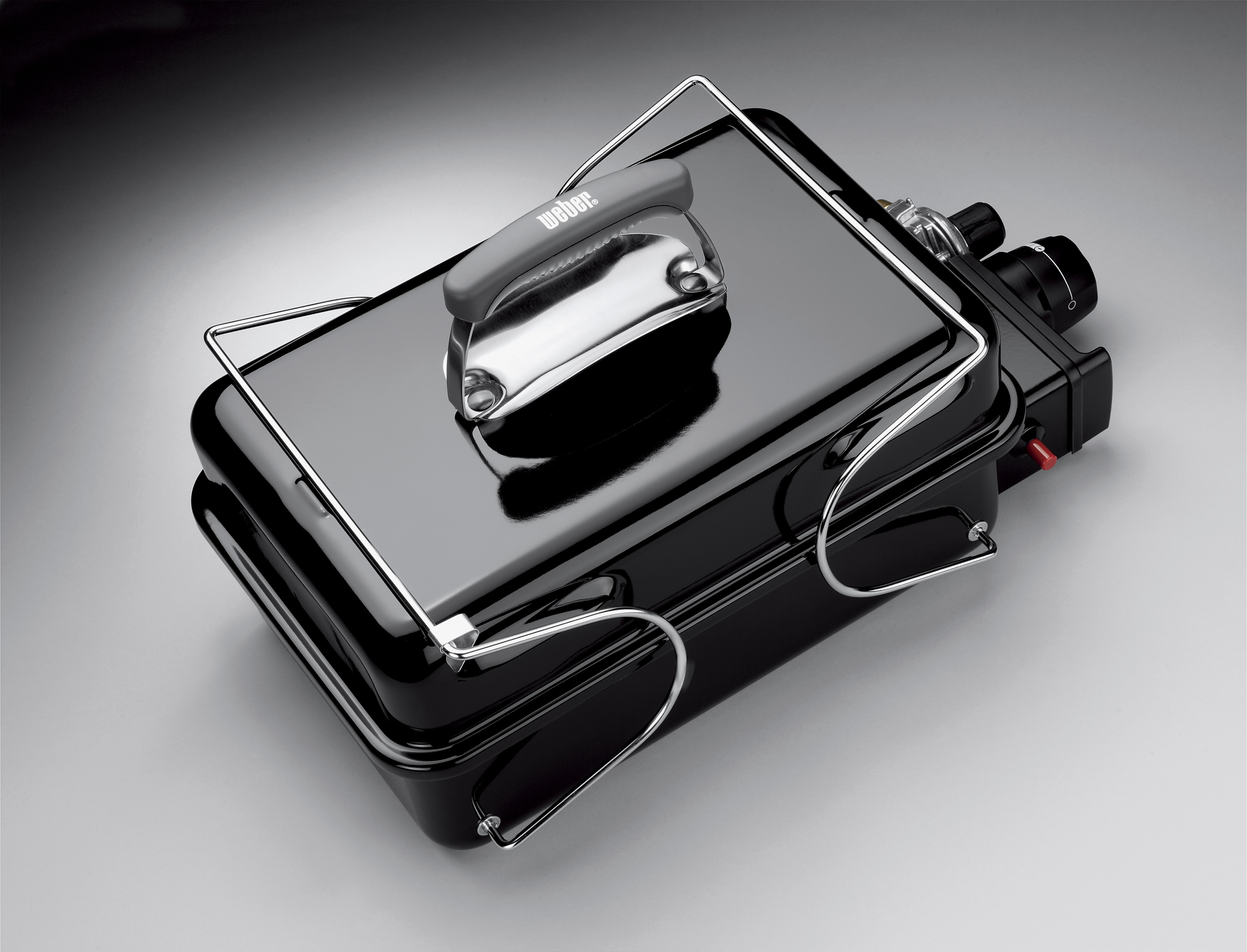 Weber Go-Anywhere -matkagrilli, kaasukäyttöinen, musta