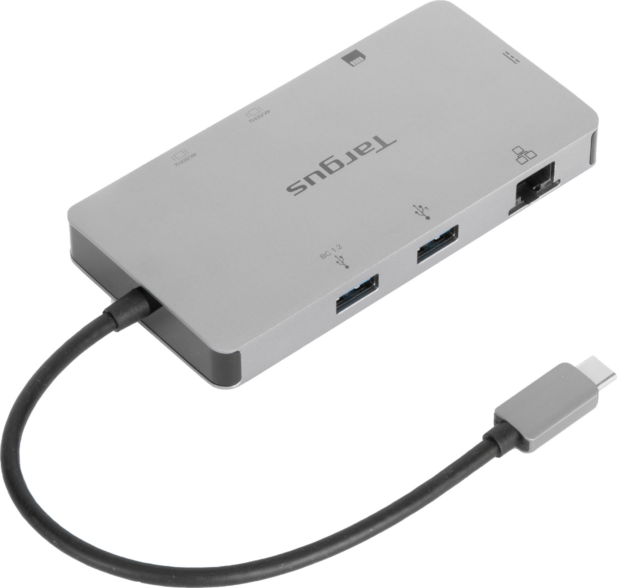 Targus USB-C-Hubi, 5 porttia, kortinlukijat