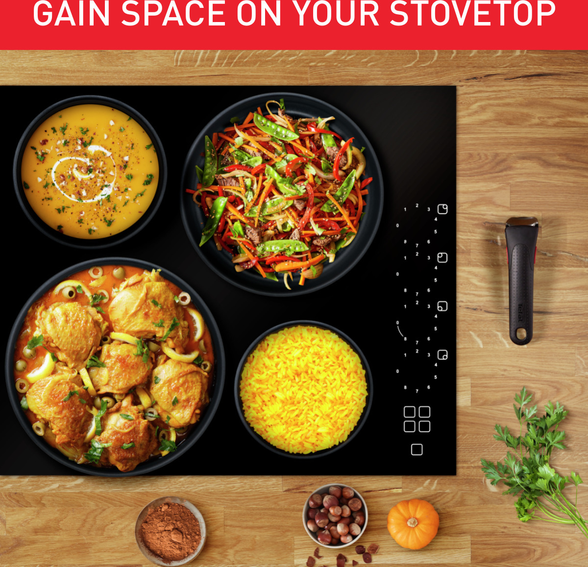 Tefal Ingenio Eco Resist -paistinpannusetti, 3-osainen