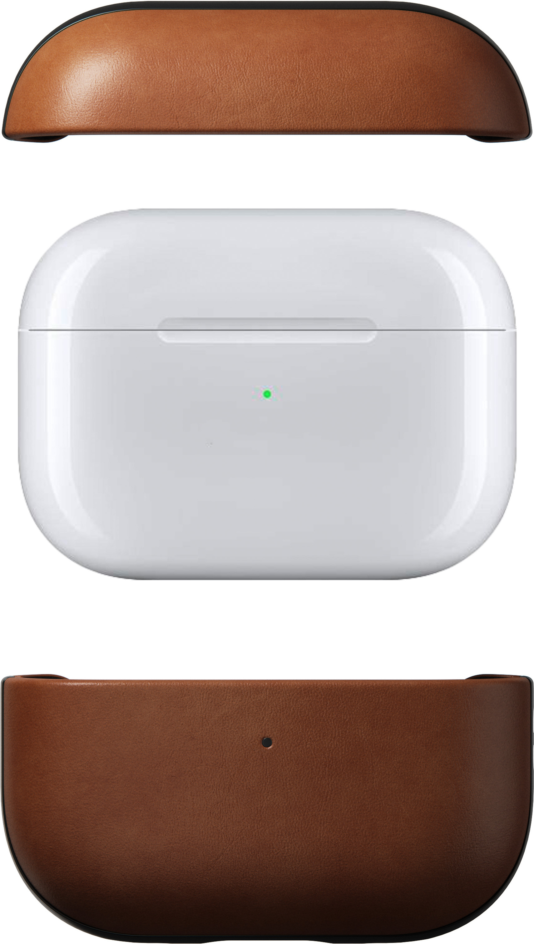 Nomad Modern Airpods Pro 2 Horween Leather -kotelosuoja, ruskea