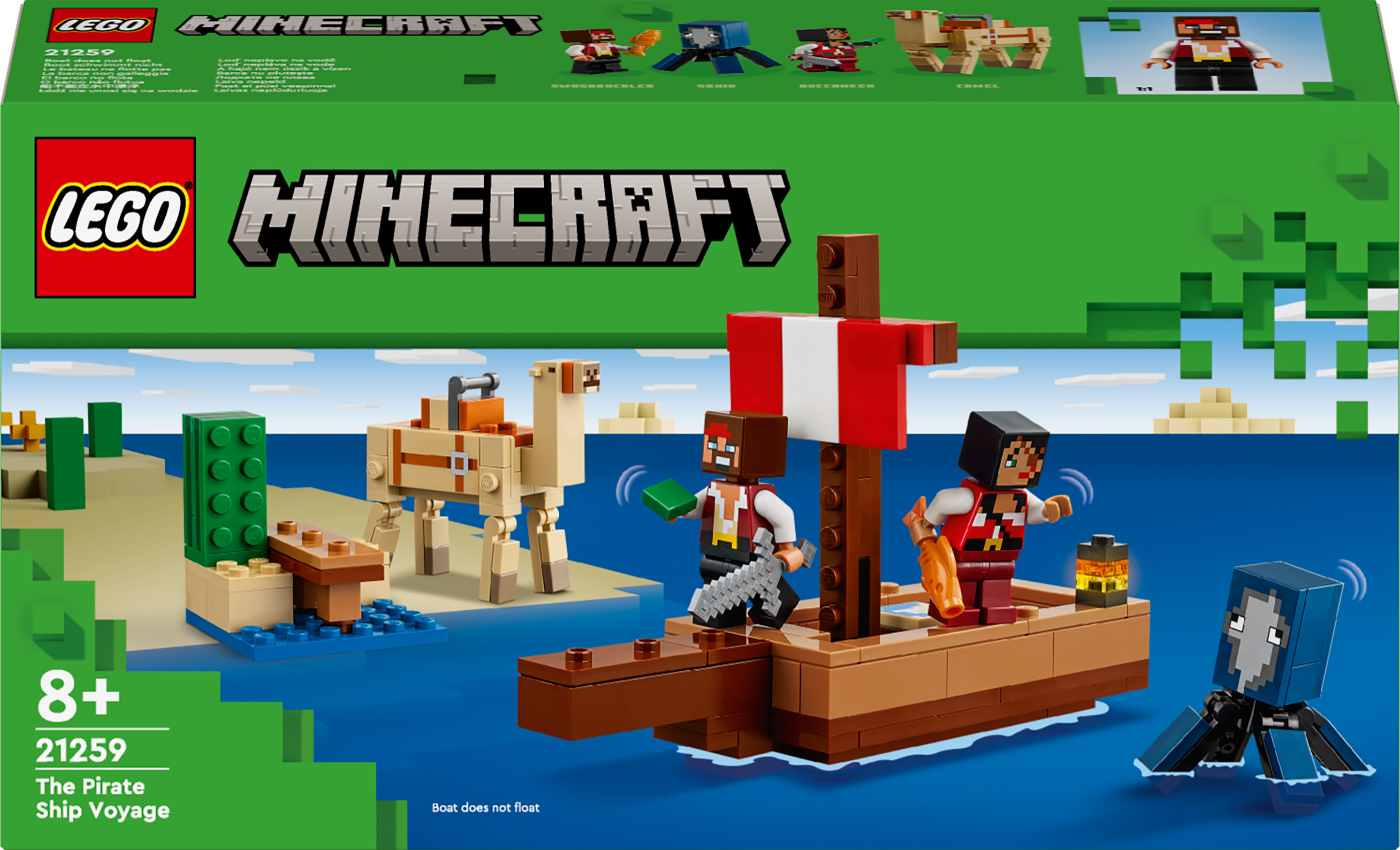 Lego Minecraft 21259 - Путешествие пиратского корабля (21259) - Smartech.ee