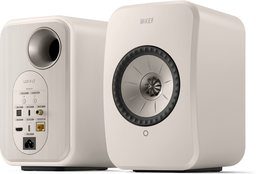 KEF LSX II LT aktiivikaiutinpari, valkoinen