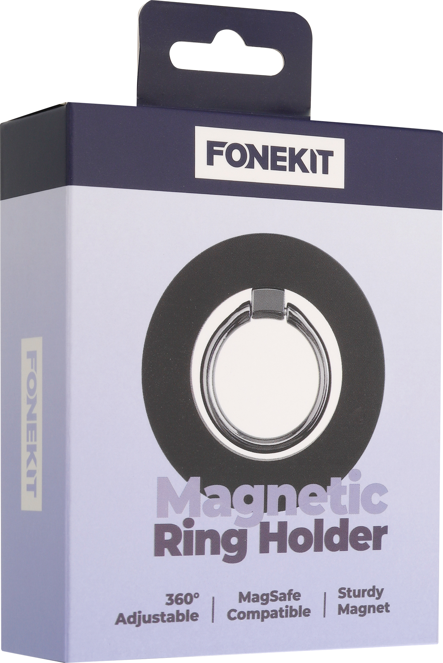 FoneKit MagSafe-yhteensopiva puhelinpidike ja jalusta, musta