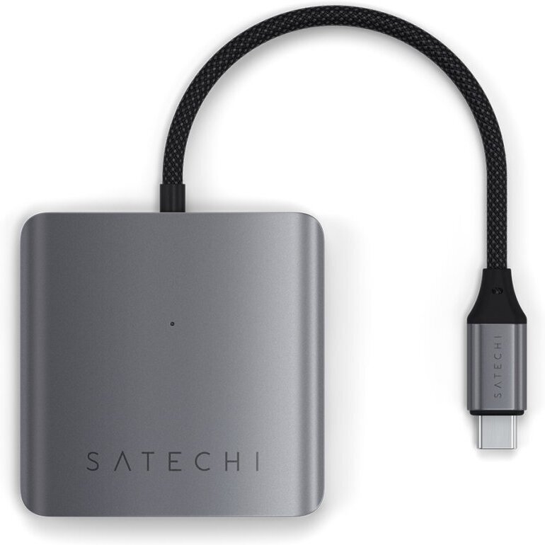 Satechi 4-Port USB-C -adapteri PD:llä, tähtiharmaa