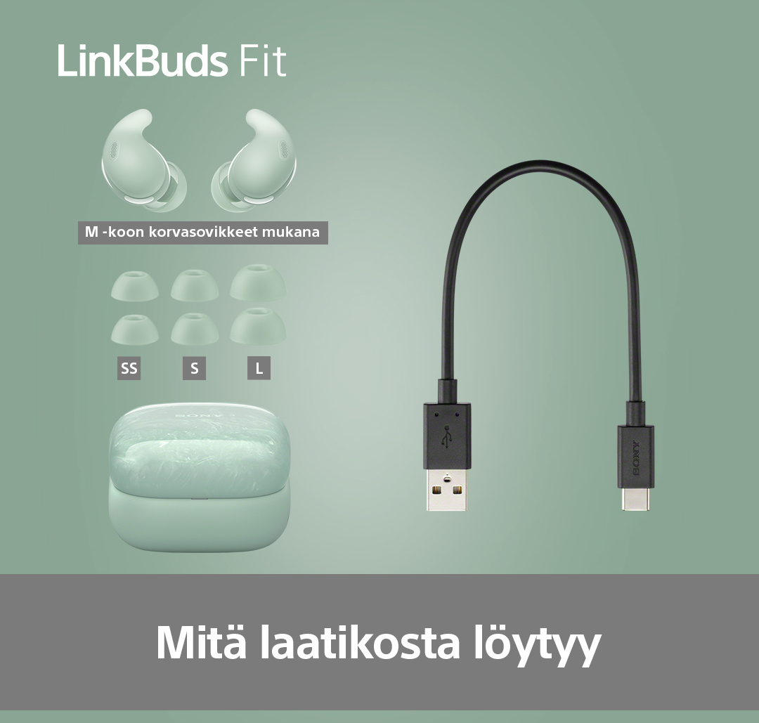 Sony Linkbuds Fit nappikuulokkeet aktiivisella melunvaimennuksella, valkoinen 12 Sony Linkbuds Fit nappikuulokkeet aktiivisella melunvaimennuksella, valkoinen - Image 12