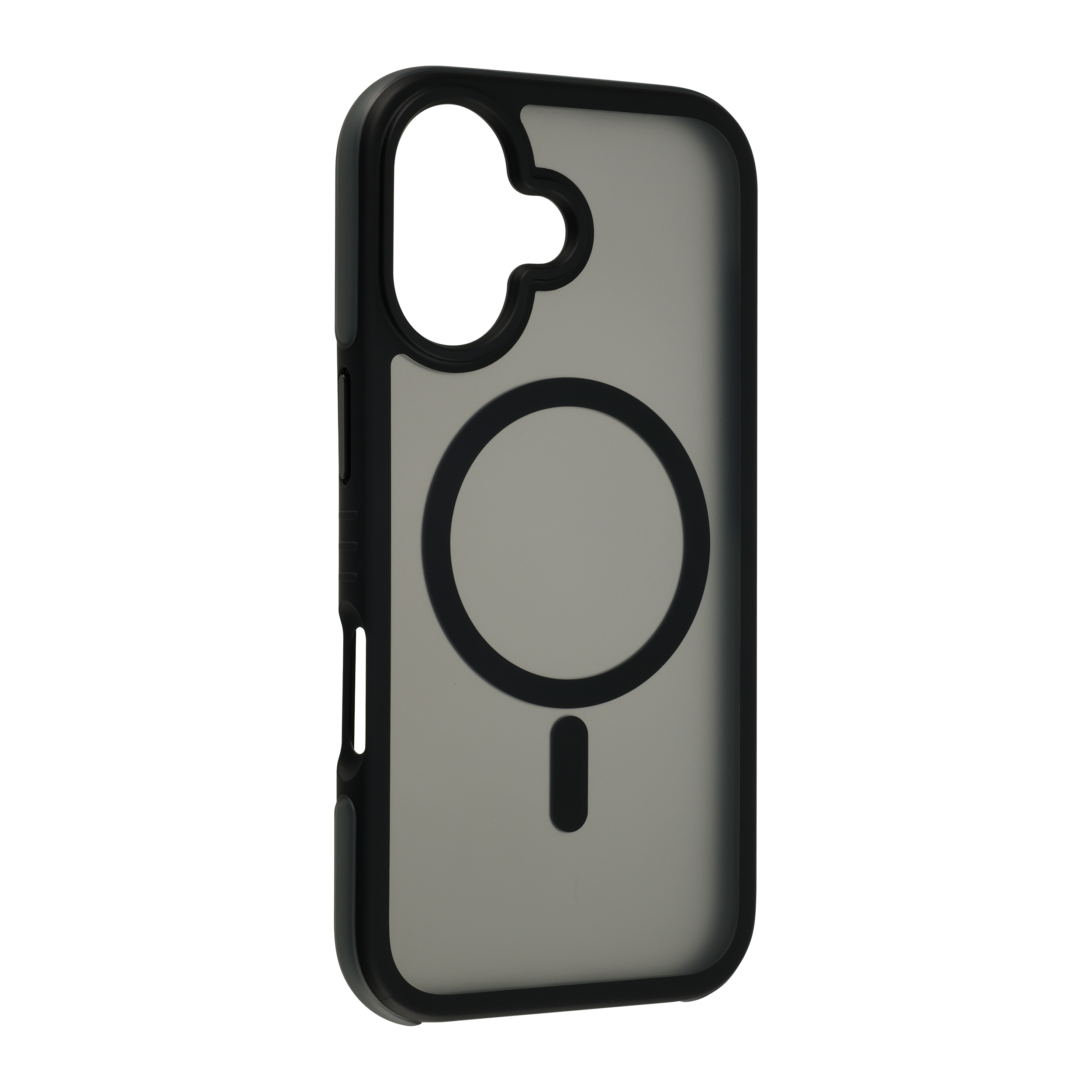 FoneKit Drop-Proof iskunkestävä MagSafe-yhteensopiva suojakuori, iPhone 17, musta/harmaa