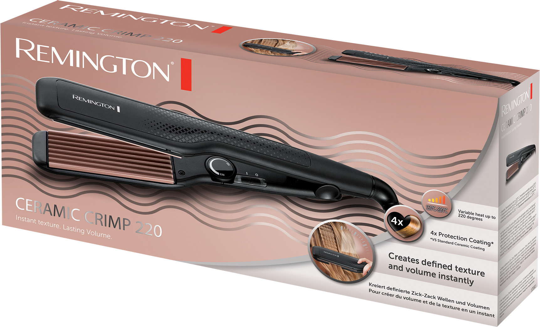Remington S3580 Ceramic Crimp 220 -keraaminen kreppirauta