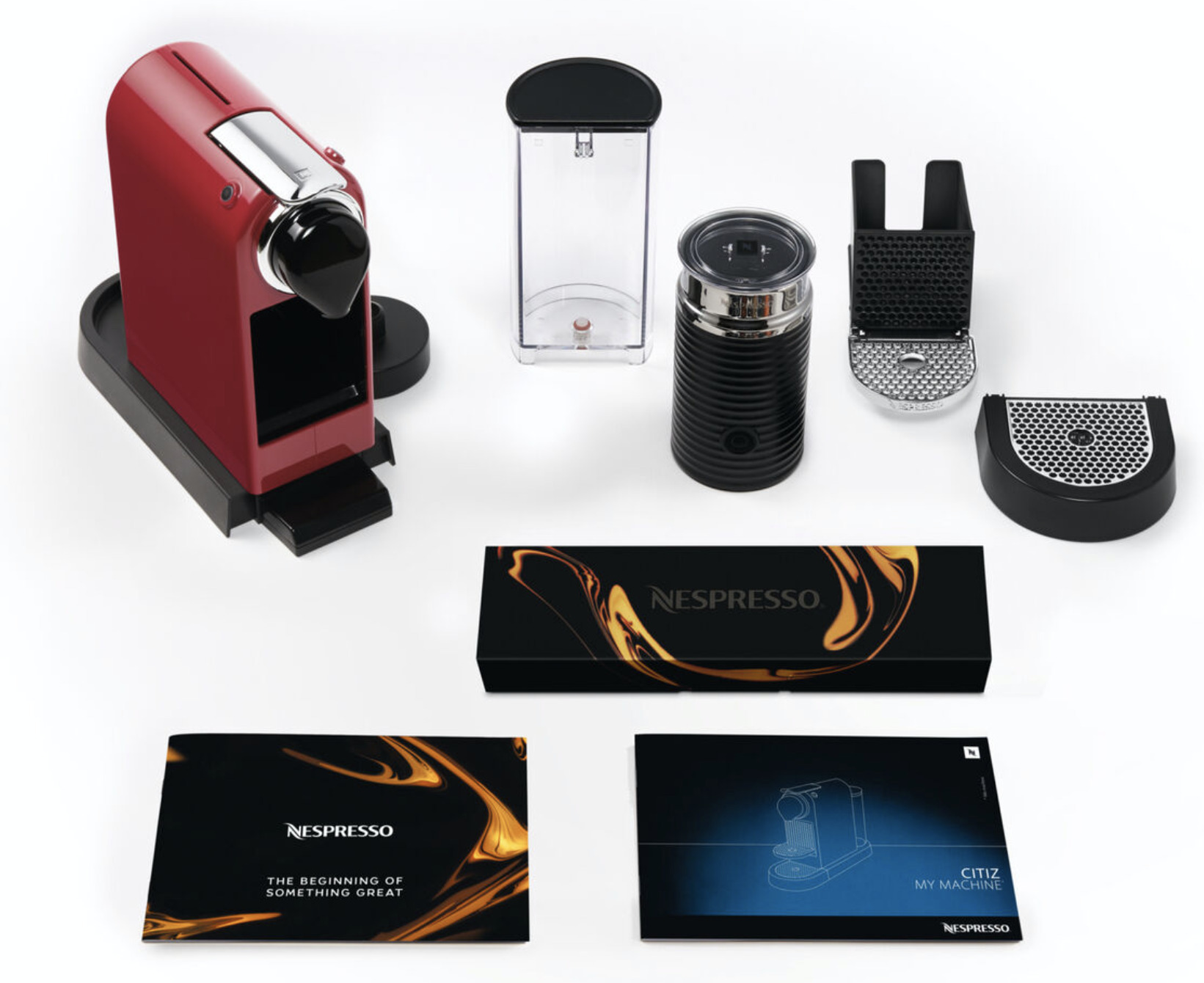 Nespresso Citiz & Milk -kapselikeitin, punainen