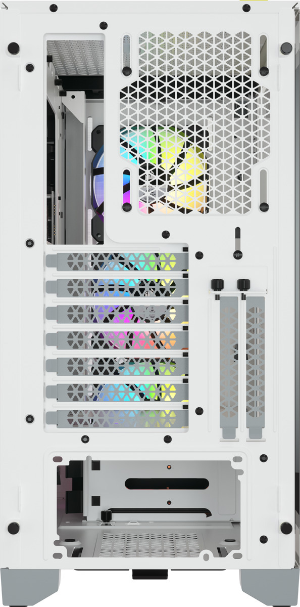 Corsair iCUE 4000X Mid Tower ATX-kotelo ikkunalla, valkoinen